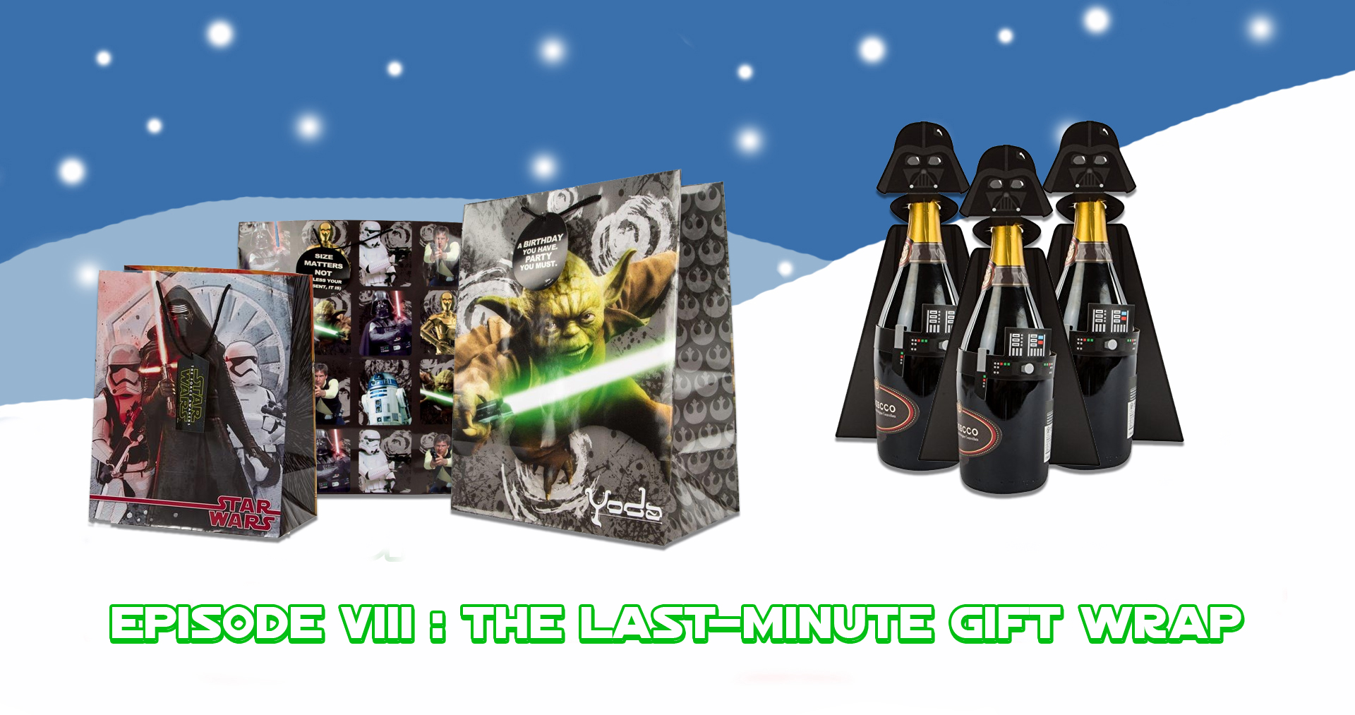 Christmas Star Wars Wrapping Paper and Gift Bags